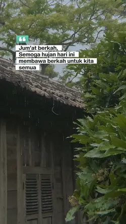 Hujan Jum'at berkah 