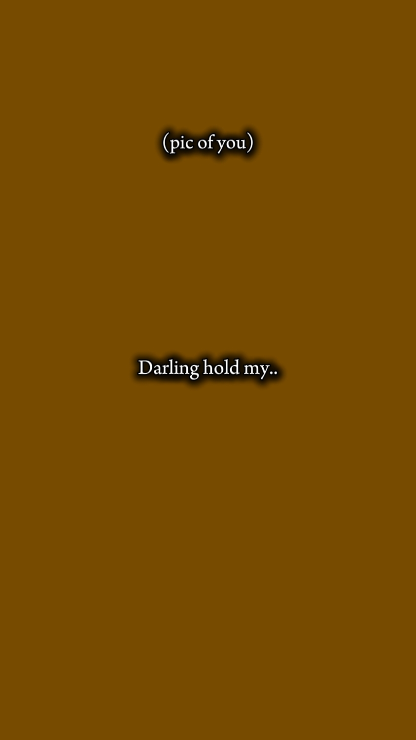 Liebling, halte meine Hand