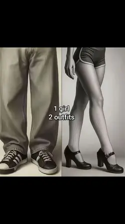 1 girl 2 Outfits 