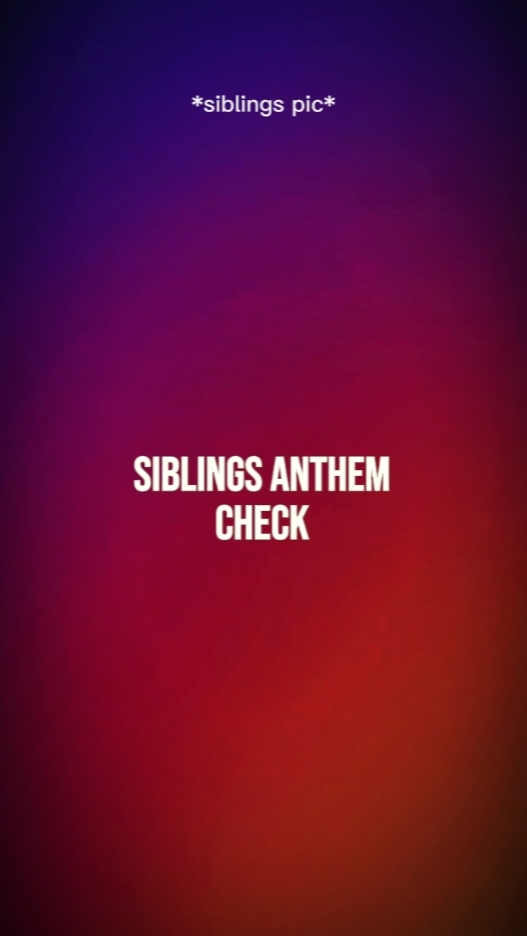 Siblings Roles!.