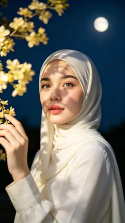 Ai flower moonlight