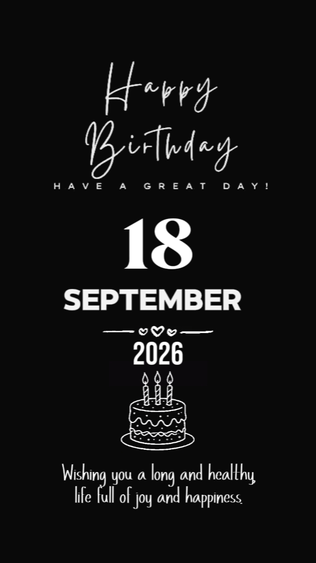 18 sptember birthday