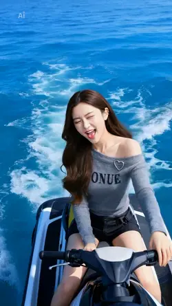 Ride jetski beach