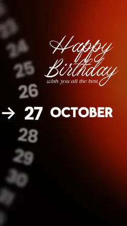 HBD 27 OCTOBER