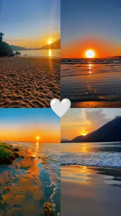 Praia por do sol 