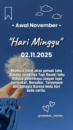 Minggu 2 November