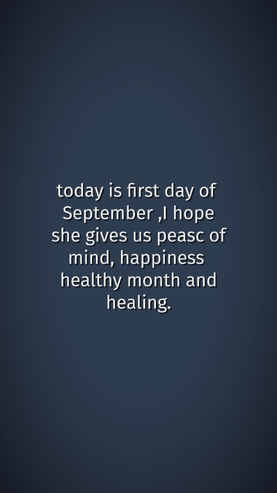 first day of Septemb