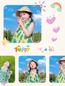 Em bé 6 ảnh chạy