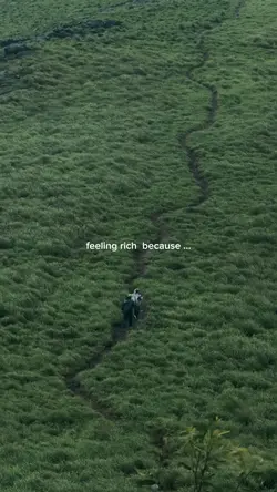 feeling rich because