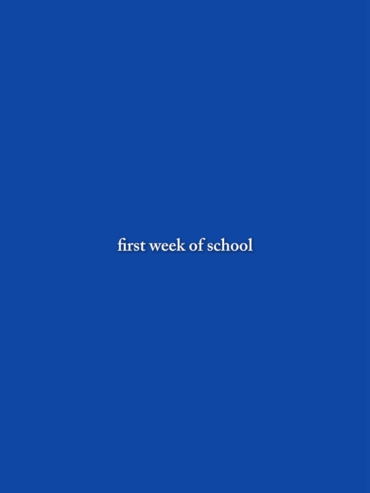 first week of