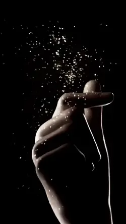 Hand glitter overlay