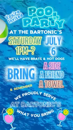Pool Party Invite