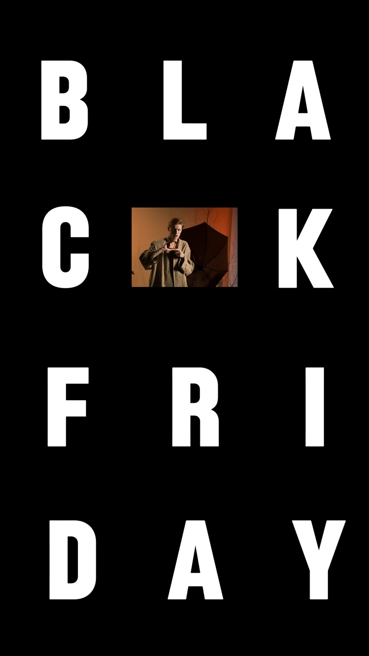 Black Friday Efeito Forte Visual Fashion Time Desconto Limitado 