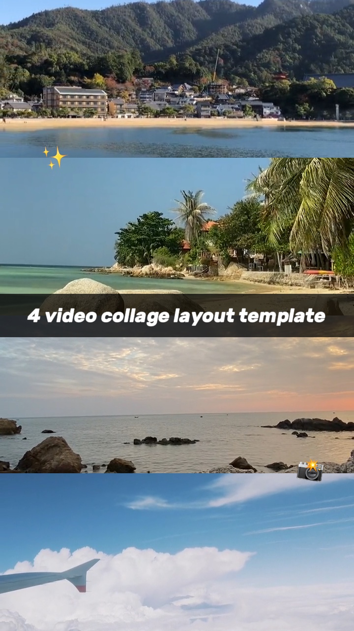 4 collage de videos