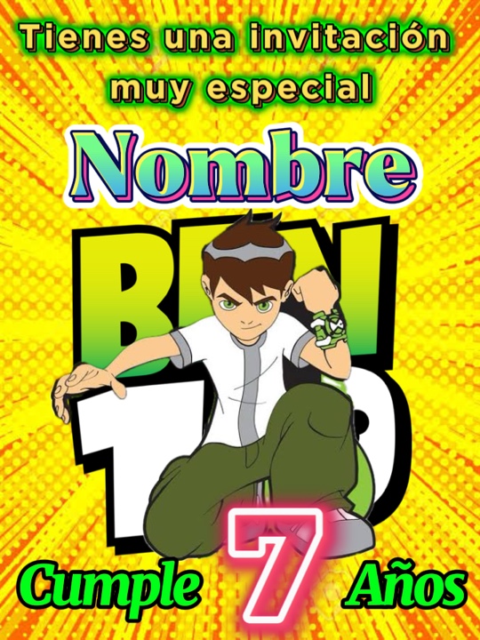 Ben 10 invitación 
