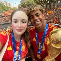 moi et lamine Yamal 
