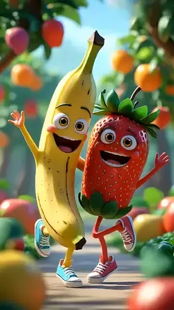 Pisang Dan Stroberi