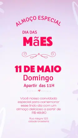 Almoço dia das mães 