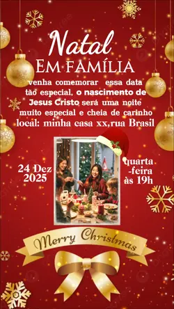 convite natalino 