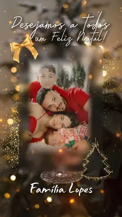 Cartão Natal-família