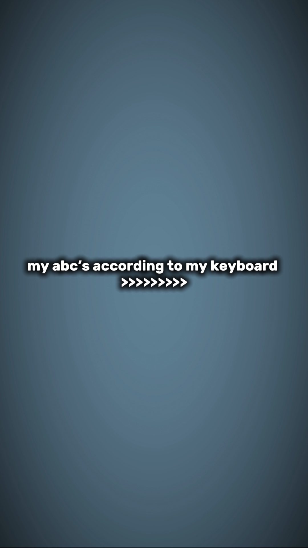 abcs according to my