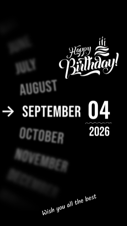 BDAY SON 4 SEPTEMBER