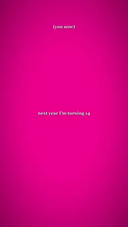 next year im turning