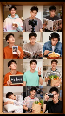 cardboard photoshoot