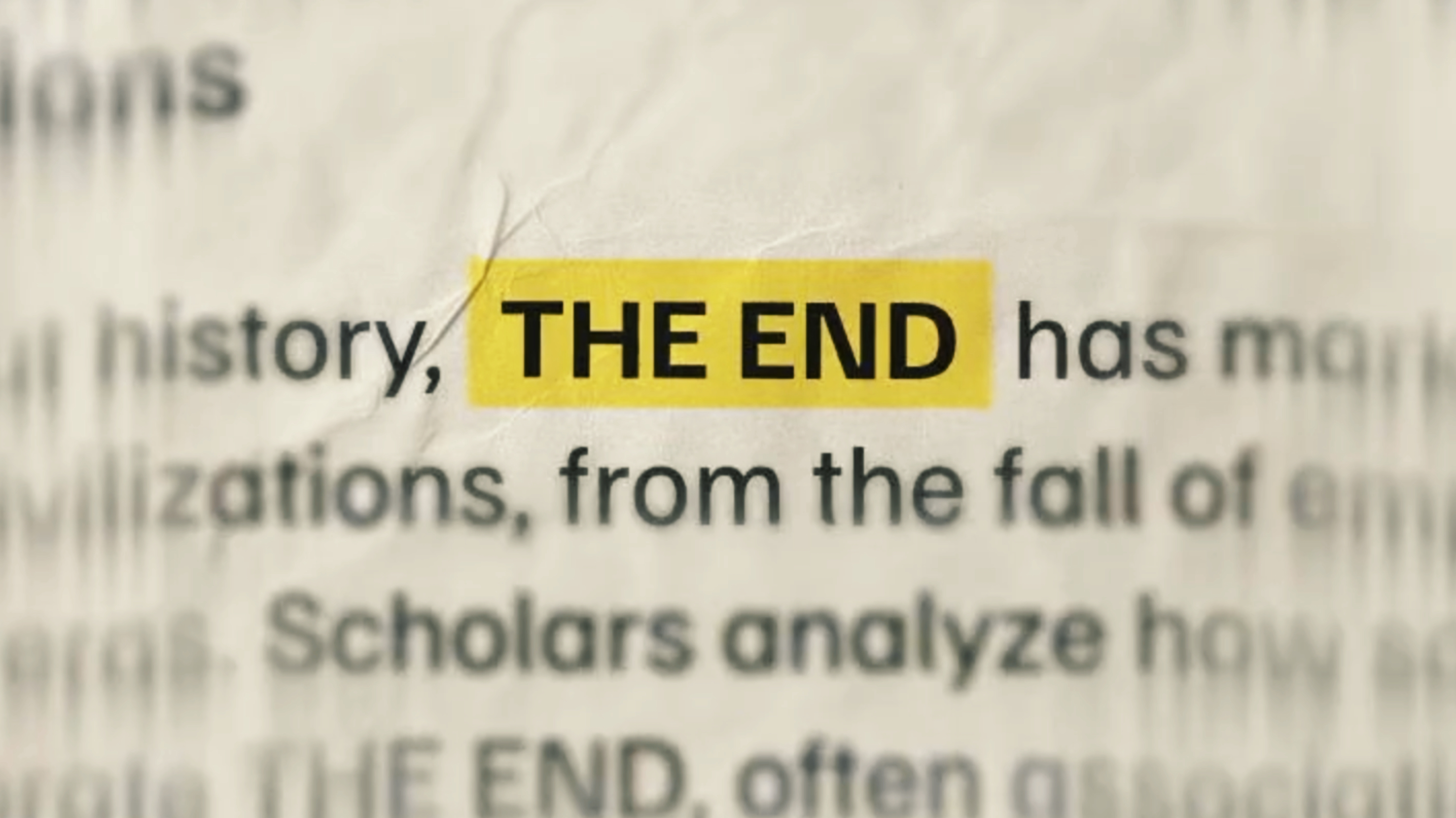 The End 2026