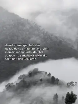 demi ketenangan hati