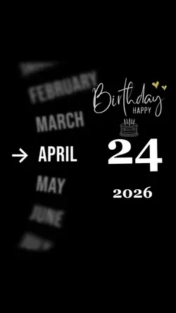 birthday 24 April 