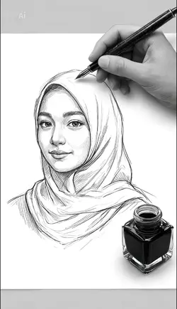 sketsa kertas