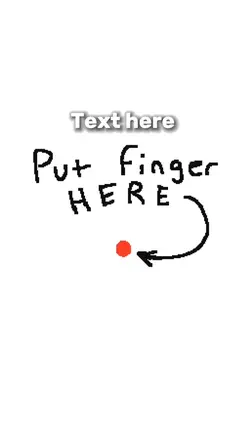 Finger here meme
