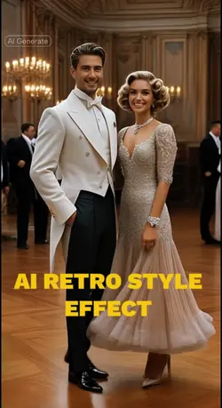 AI Retro style effec