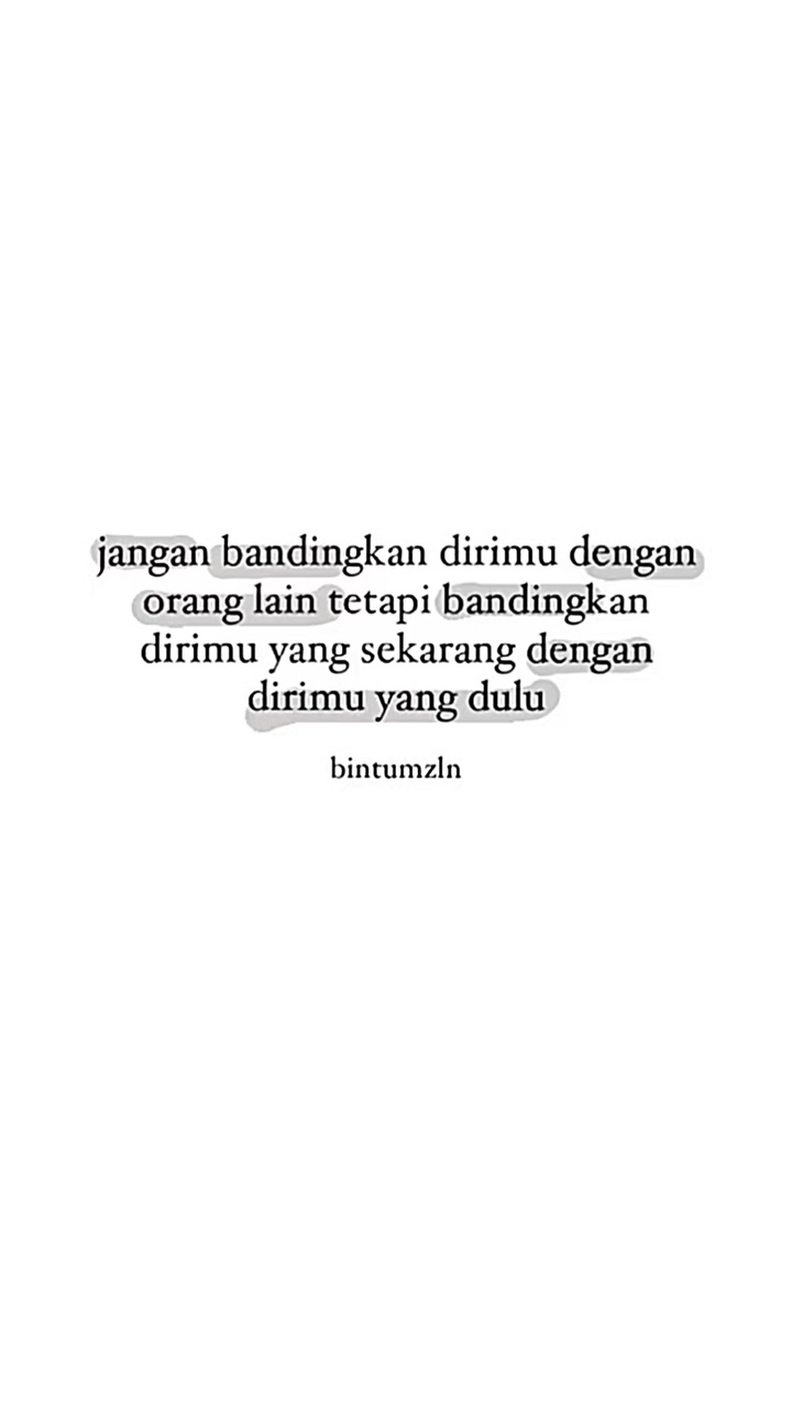 jgn bandingkn dirimu