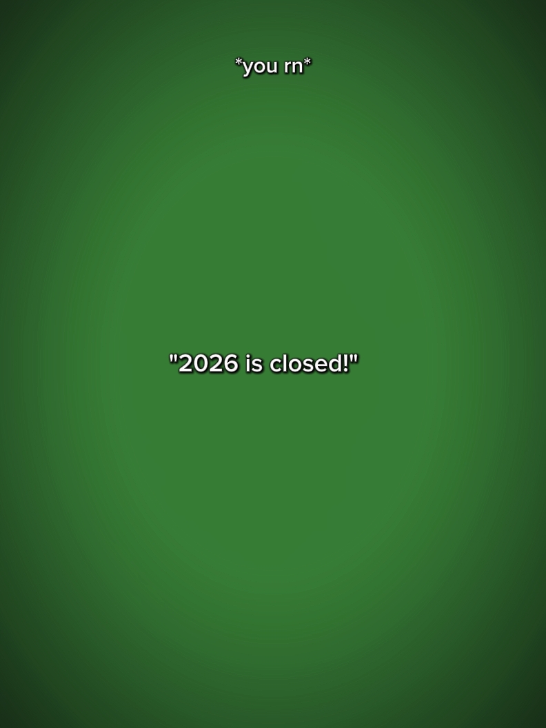 2026 está cerrado 