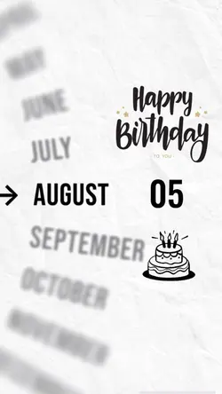 Birthday 5 August