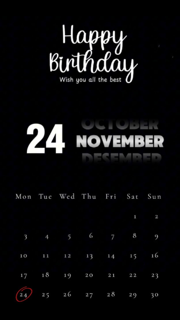 HBD 24 NOVEMBER 