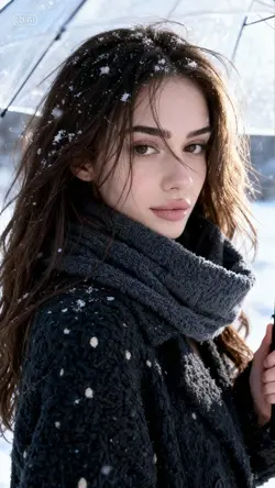 Winter photo collage