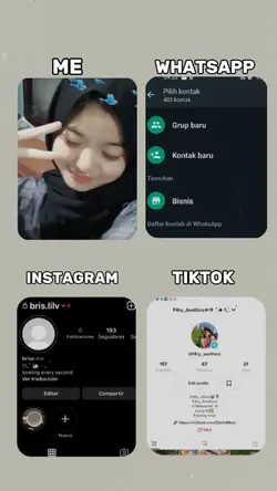 ME +WA + IG + TIKTOK