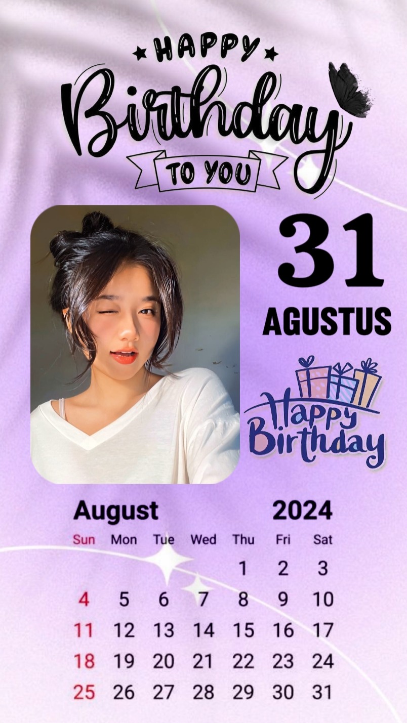 31 Agustus Birthday 