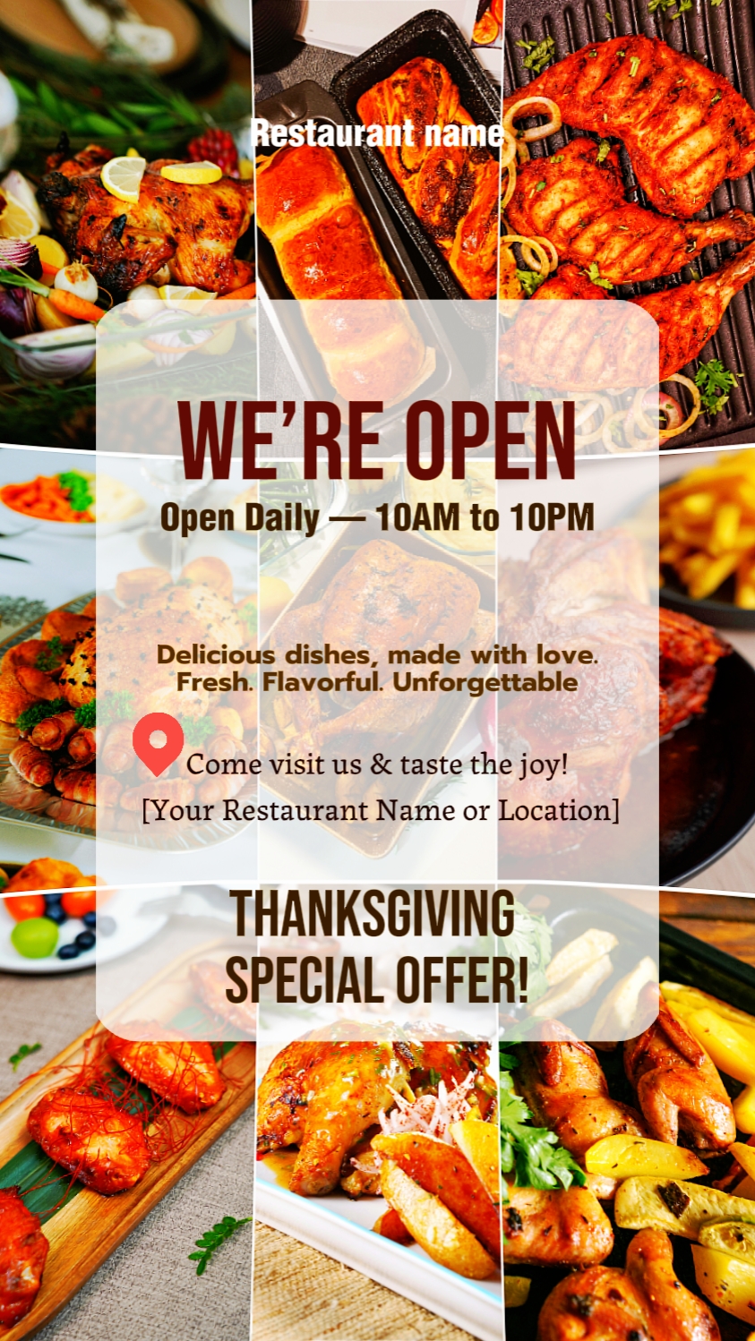 We are open