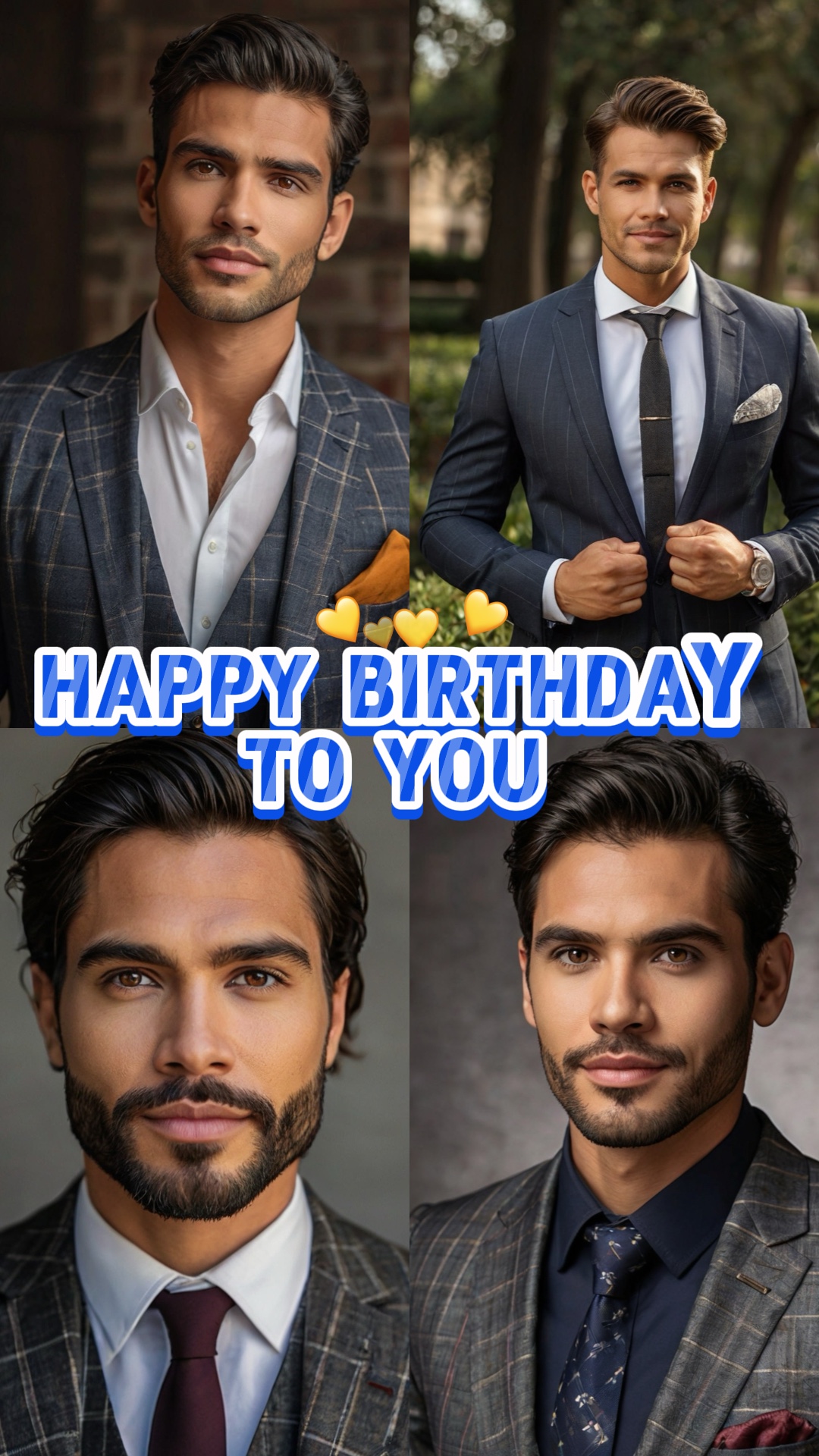 Feliz aniversário homens 
