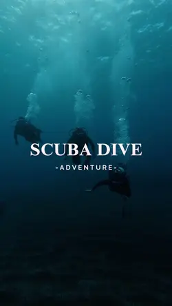 Cinematic scuba dive
