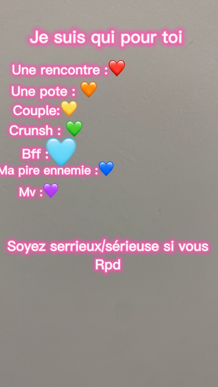 Je suis qui pour toi