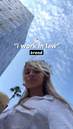 “i work in law”