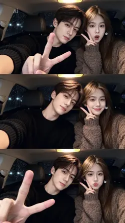 ai couple selfie