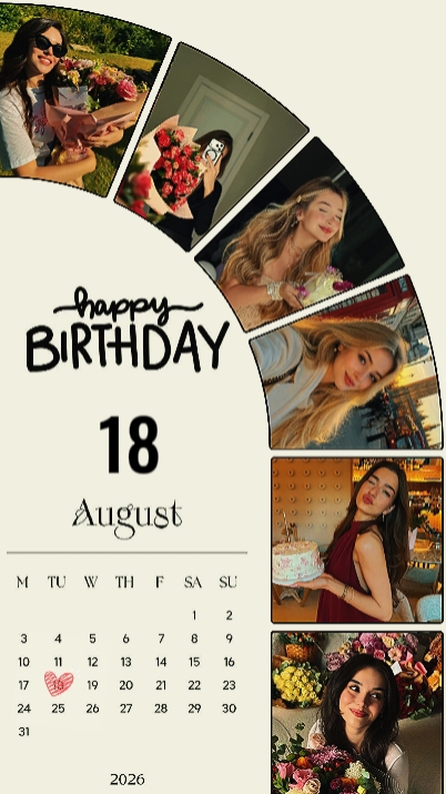 BIRTHDAY 18 AUGUST 