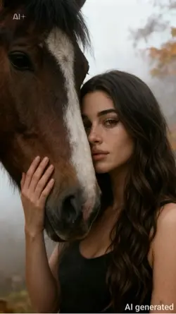 A girl and a horse