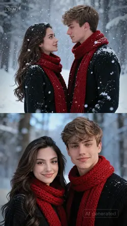 snow couple ai